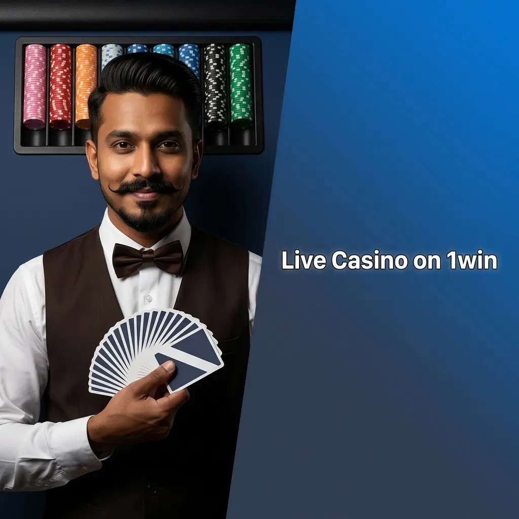 1win Live Casino with real dealers streaming HD blackjack, roulette, baccarat, Andar Bahar and Teen Patti tables 24/7