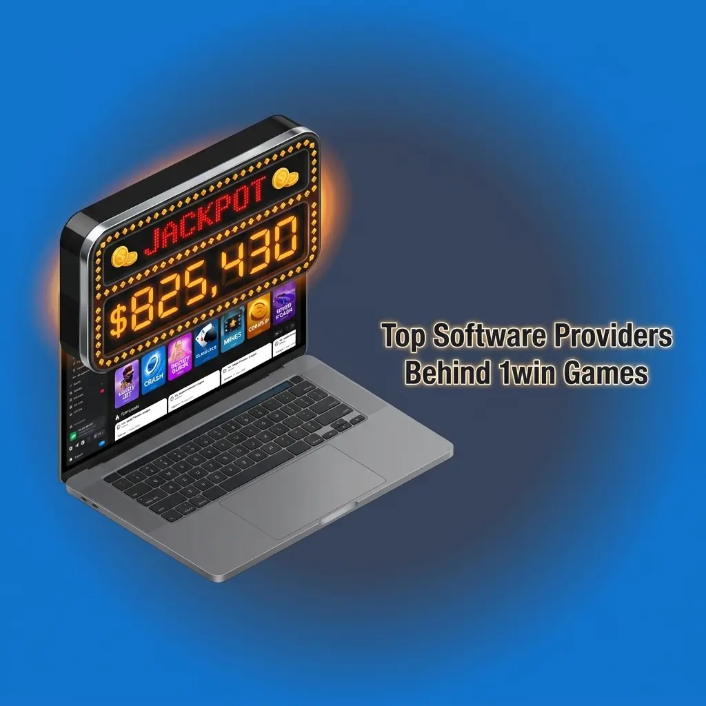 Licensed software providers powering 1win games including Pragmatic Play, NetEnt, Evolution Gaming and Spribe logos
